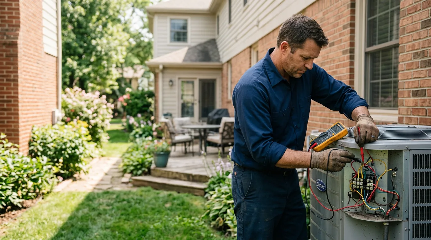 HVAC technician working near Pawnee, TX